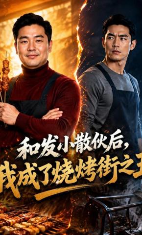 短剧《和发小散伙后，我成了烧烤街之王》海报