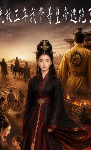 短剧《流放三年，我背着皇帝逃跑了》海报