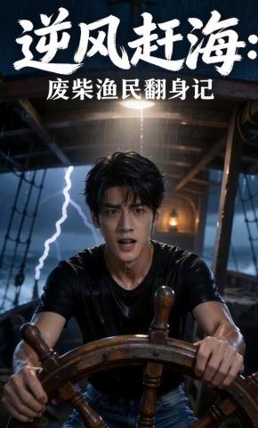 短剧《逆风赶海：废柴渔民翻身记》海报