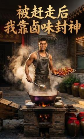 短剧《被赶走后，我靠卤味封神》海报