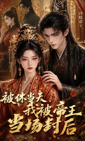 短剧《被休当天，我被帝王当场封后》海报