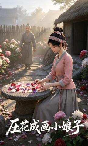 短剧《压花成画小娘子》海报