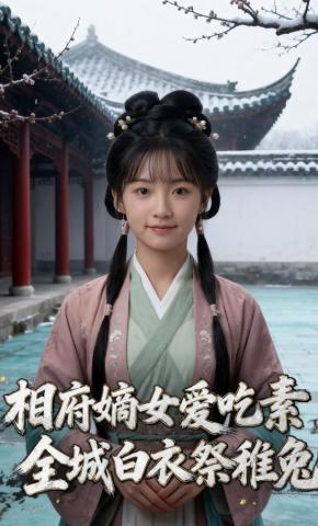 短剧《相府嫡女爱吃素，全城白衣祭稚兔》海报