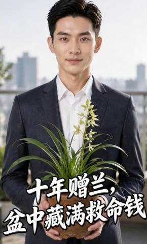 短剧《十年赠兰，盆中藏满救命钱》海报