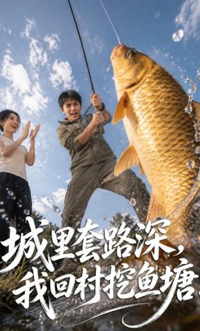 短剧《城里套路深，我回村挖鱼塘！》海报