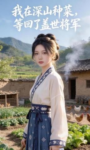 短剧《我在深山种菜，等回了盖世将军》海报