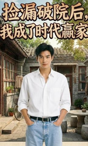 短剧《捡漏破院后，我成了时代赢家》海报