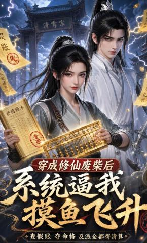 短剧《穿成修仙废柴后系统逼我摸鱼飞升》海报