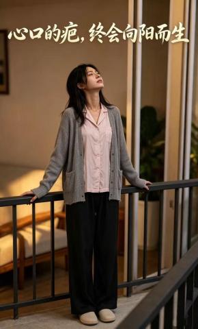 短剧《心口的疤，终会向阳而生》海报