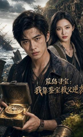 短剧《荒岛寻宝：我靠鉴宝救父逆袭》海报