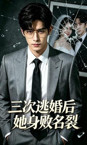 短剧《三次逃婚后，她身败名裂》海报