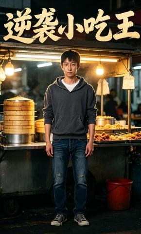 短剧《逆袭小吃王》海报