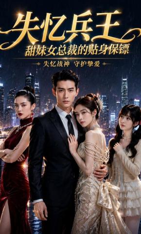 短剧《失忆兵王：甜妹女总裁的贴身保镖》海报