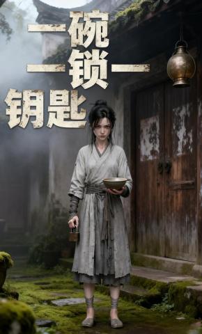 短剧《一碗一锁一钥匙》海报
