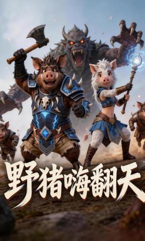 短剧《野猪嗨翻天》海报