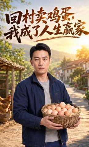 短剧《回村卖鸡蛋，我成了人生赢家》海报