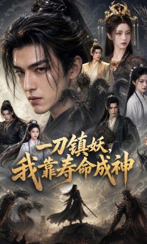短剧《一刀镇妖，我靠寿命成神》海报