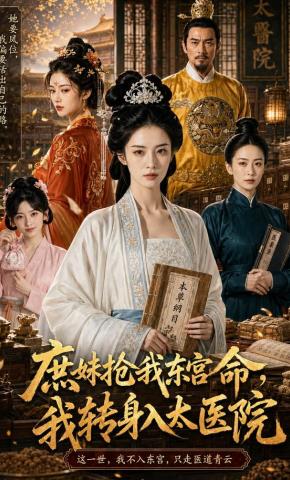 短剧《庶妹抢我东宫命，我转身入太医院》海报