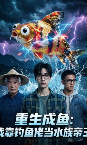 短剧《重生成鱼：我靠钓鱼佬当水族帝王》海报