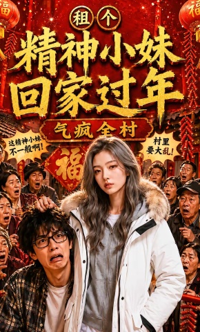 短剧《租个精神小妹回家过年！》海报