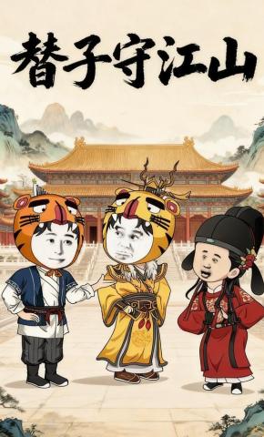短剧《替子守江山》海报