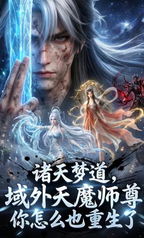 短剧《诸天梦道，域外天魔师尊你怎么也重生了》海报