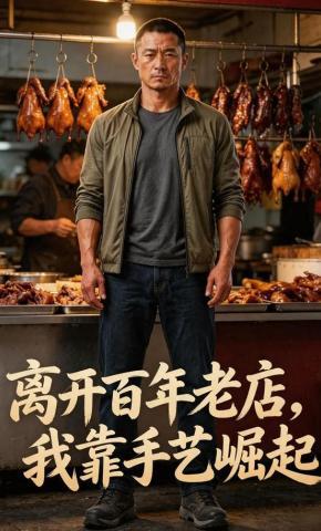 短剧《离开百年老店，我靠手艺崛起》海报