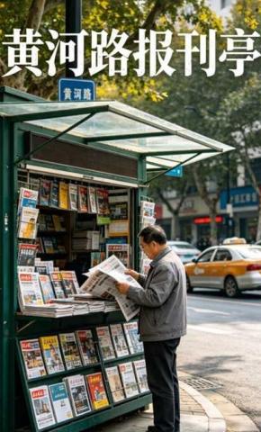 短剧《黄河路报刊亭》海报