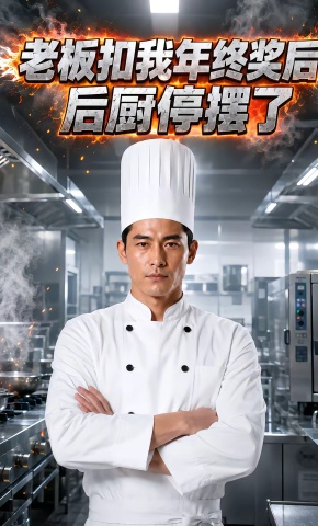 短剧《老板扣我年终奖后，后厨停摆了》海报