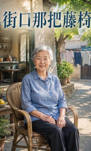 短剧《街口那把藤椅》海报