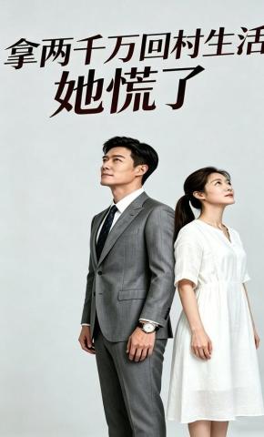 短剧《拿两千万回村生活她慌了》海报