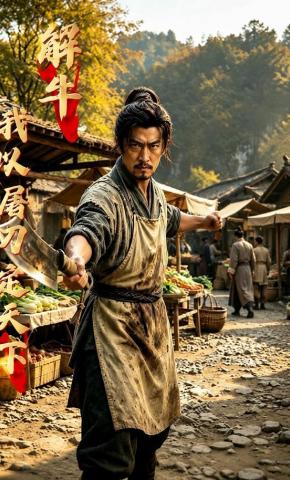 短剧《解牛：我以屠刀定乾坤》海报