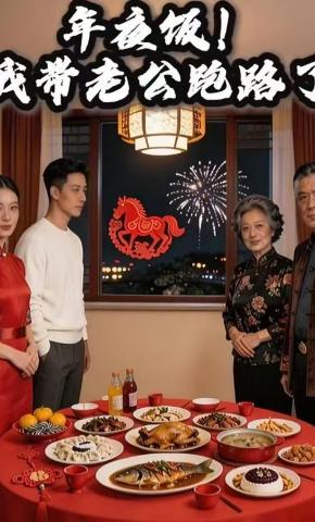 短剧《年夜饭！我带老公跑路了》海报