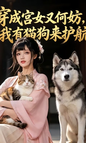 短剧《穿成宫女又何妨，我有猫狗来护航》海报