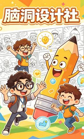 短剧《脑洞设计社》海报