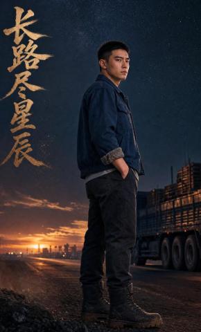 短剧《长路尽星辰》海报