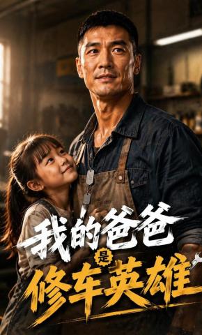 短剧《我的爸爸是修车英雄》海报