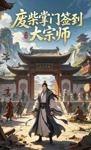 短剧《废柴掌门签到大宗师》海报