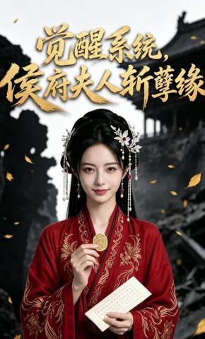 短剧《觉醒系统，侯府夫人斩孽缘》海报