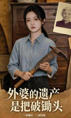 短剧《外婆的遗产是把破锄头》海报
