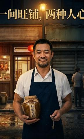 短剧《一间旺铺，两种人心》海报