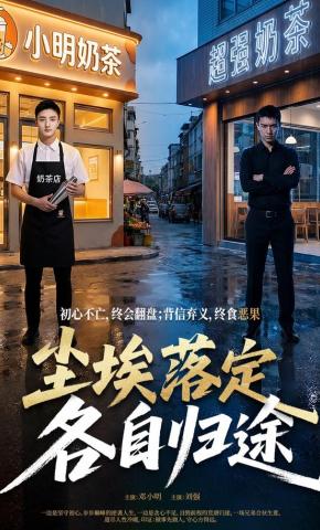 短剧《尘埃落定各自归途》海报
