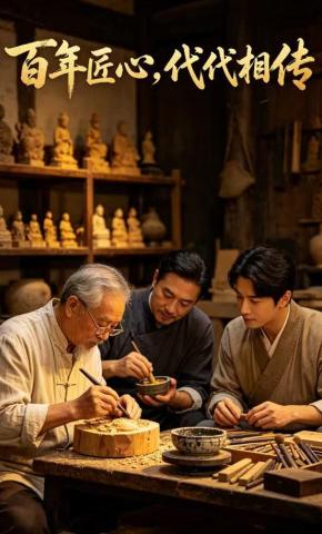 短剧《百年匠心，代代相传》海报