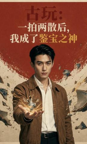 短剧《古玩：一拍两散后，我成了鉴宝之神》海报