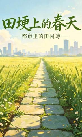 短剧《田埂上的春天》海报