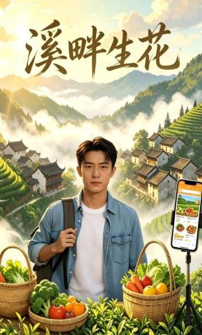 短剧《溪畔生花》海报