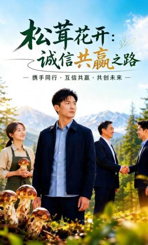 短剧《松茸花开：诚信共赢之路》海报