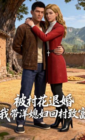 短剧《被村花退婚，我带洋媳妇回村致富》海报
