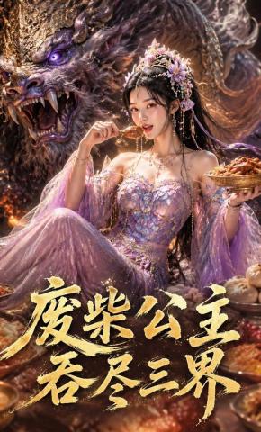 短剧《废柴公主吞尽三界》海报