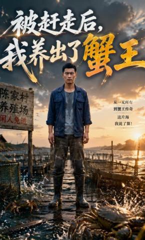短剧《被赶走后，我养出了蟹王》海报